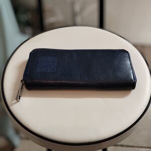 Elegant Navy Leather Wallet